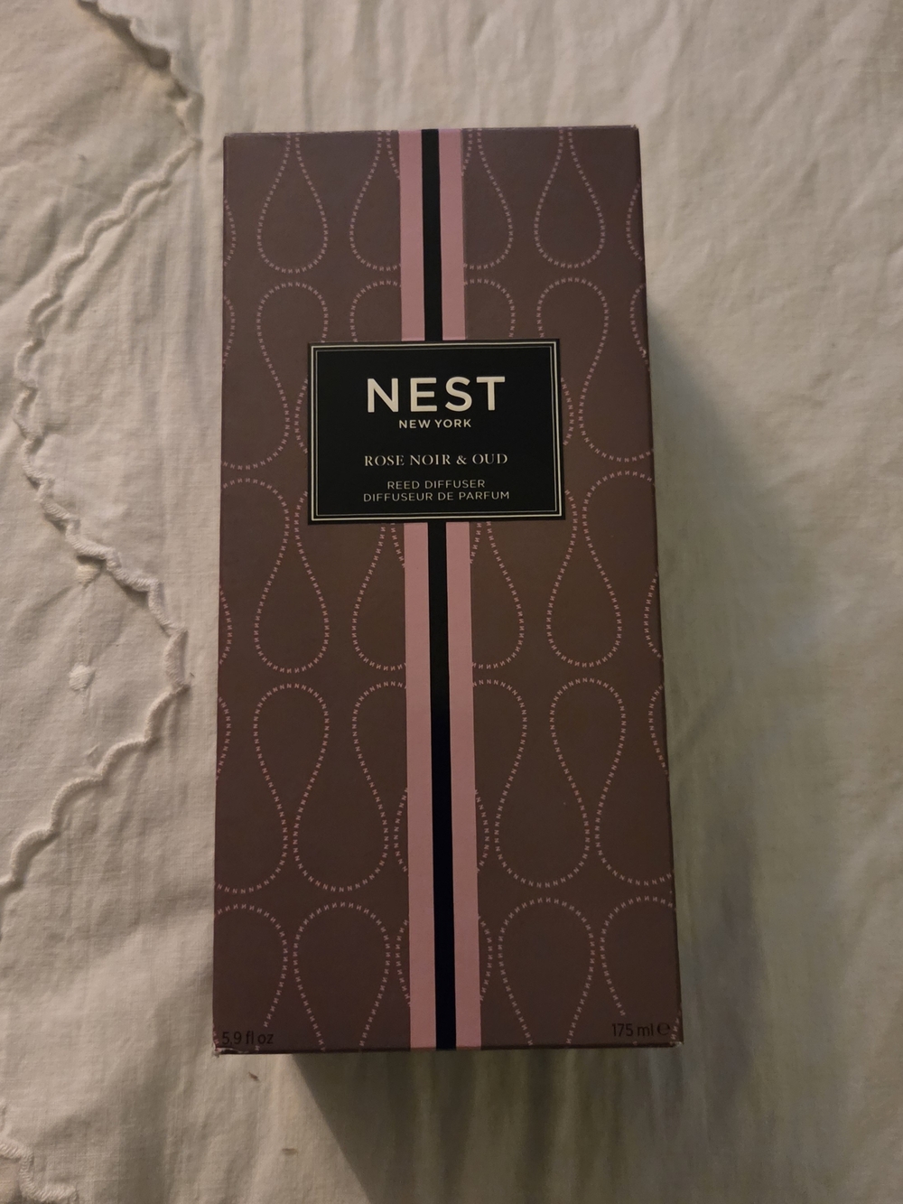NEST New York Rose Noir & Oud Reed Diffuser, a 5.9 fl oz home fragrance